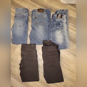 Size 10/12 boys slim jeans set if 5 lot